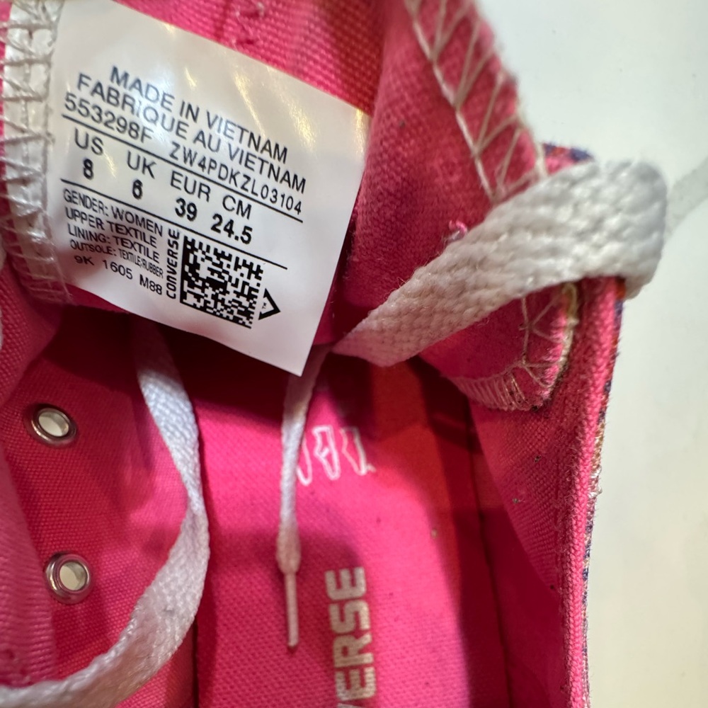 Converse Chuck Taylor “Digital Ox” Wmn’s Size 8 All-Star Floral Low-Top Sneakers - Picture 10 of 13